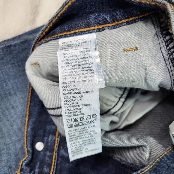 Levi's Denizen Blue Denim Jeans. 32/30. 285 Relaxed - Picture 9 of 15